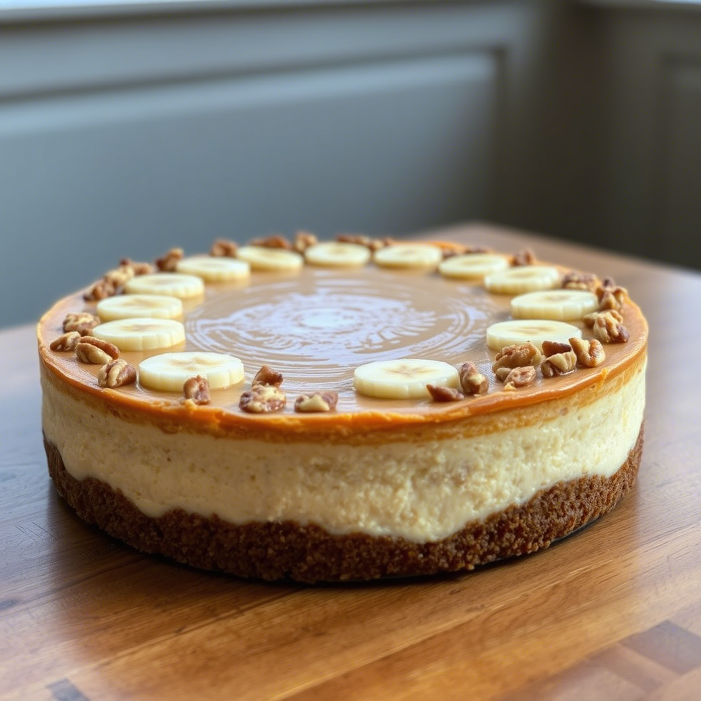 banana-caramel-nut-cheesecake