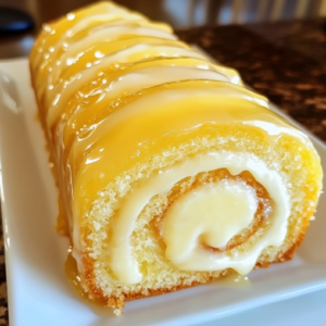 lemon-cream-roll-cake-with-lemon-glaze